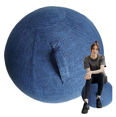 WaTsky 55/65/75 cm Funda Oficina Seat Ball|, Funda para Pelotas Pilates Ejercicio Yoga, para Pelota Fitness, Pelota Pilates Yoga, Pelota Equilibrio,002,55cm