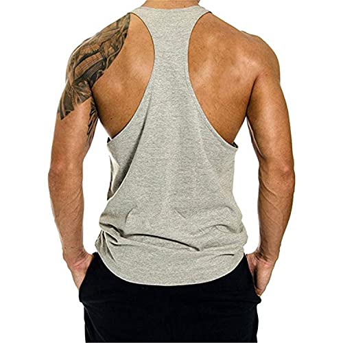 WAZZAP Beast Camiseta de Tirantes Hombre Sin Mangas de Algodón Deportiva Tank Top Gimnasio Fitness T-Shirts