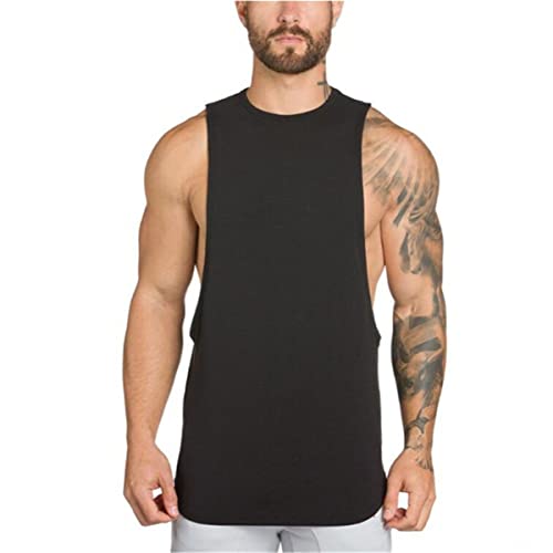 WAZZAP NO Pain NO Gain Camiseta de Tirantes Hombre Sin Mangas de Algodón Deportiva Tank Top Gimnasio Fitness T-Shirts