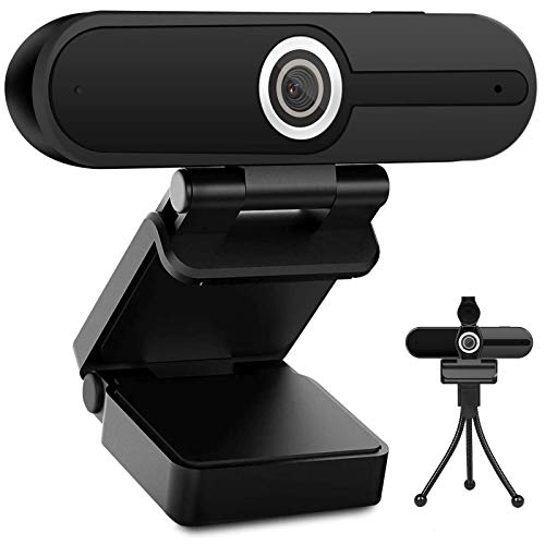 Webcam 4K HD con microfono, Webcam USB per Computer da 8MP con otturatore per la Privacy e treppiede, Webcam Pro in Streaming per PC CAM Mac Desktop Laptop per il gioco, la registrazione Video