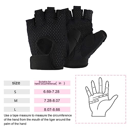 WeddHuis 1 Par Guantes de Fitness Guantes Gimnasio, para Entrenamiento Cruzado, Levantamiento de Pesas, Fitness, Kettlebells, Guantes de Entrenamiento Hombres Mujeres