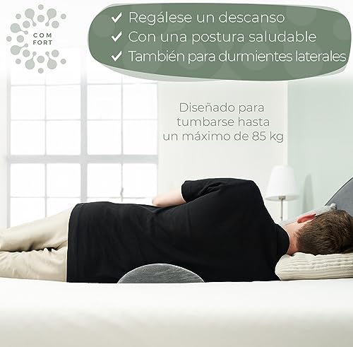 Well B4 Almohada Lumbar Ergonómica, Almohada de Apoyo Lumbar para Cama y Sofá para Apoyar la Espalda al Estar Tumbado, Cojin Lumbar para la Parte Baja de la Espalda, Almohada de Apoyo Lumbar