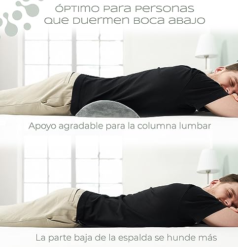 Well B4 Almohada Lumbar Ergonómica, Almohada de Apoyo Lumbar para Cama y Sofá para Apoyar la Espalda al Estar Tumbado, Cojin Lumbar para la Parte Baja de la Espalda, Almohada de Apoyo Lumbar