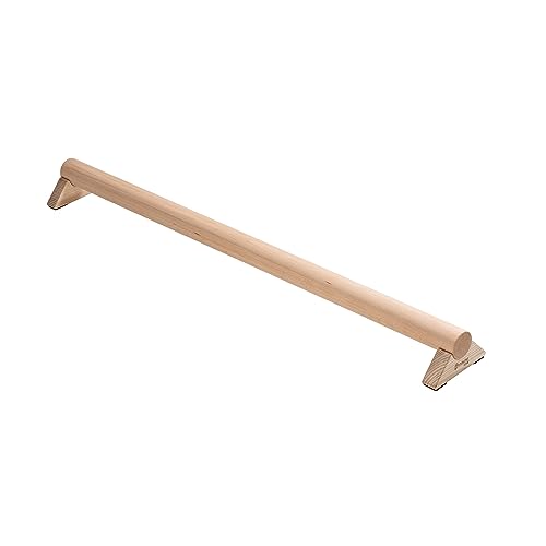 WhiteOak Balance Beam 100 cm de madera para entrenamiento de pies, vigas de madera, barra de equilibrio para el hogar, viga de equilibrio, haz de gimnasia