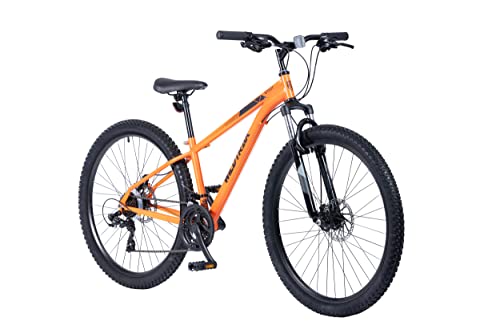 Wildtrak - Bicicleta de Montaña, Adulto, 27.5 pulgadas, 21 Velocidades, Cambios Shimano - Naranja