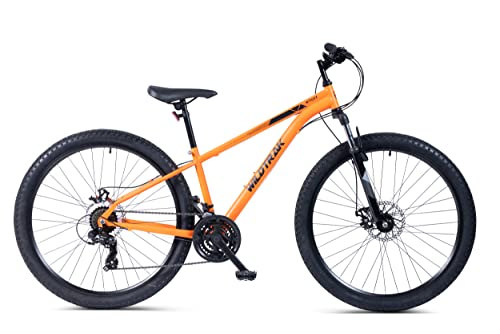 Wildtrak - Bicicleta de Montaña, Adulto, 27.5 pulgadas, 21 Velocidades, Cambios Shimano - Naranja