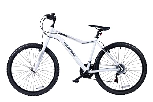 Wildtrak - Bicicleta de Montaña de Aleación, Adulto, 26 pulgadas, 18 Velocidades, Cambios Shimano - Blanca