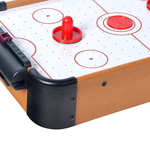 WIN.MAX Mini Mesa de Hockey de Aire Construcción de Madera MDF Un montón de Juegos Divertidos para Las Fiestas de cumpleaños