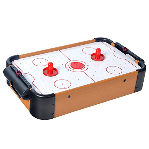 WIN.MAX Mini Mesa de Hockey de Aire Construcción de Madera MDF Un montón de Juegos Divertidos para Las Fiestas de cumpleaños