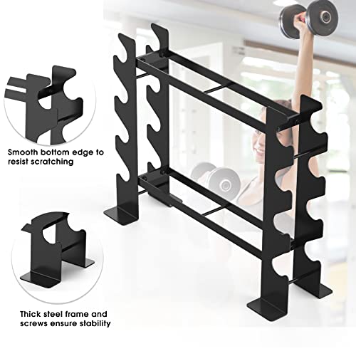 WINNOW - Mancuernas para rack de gimnasio en casa con mancuernas, soporte de peso multicapa