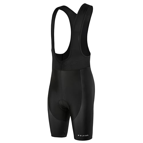 WOLFIRE WF Culotte Ciclismo Hombre, (Badana 12D Gel Ciclismo) Fabricado en Poliester. Ropa Ciclismo Hombre para MTB y Carretera. Pantalon Ciclismo Hombre. Culote Corto Ciclismo Hombre