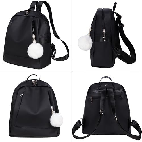 WZCZZHA Mochila Pequeña Mujer Casual Bolso de Mujer - Pequeña Mochila Negra Impermeable Para Mujer Mini Mochila travel backpack