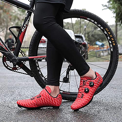 XBSXP Zapatillas de Ciclismo para Hombre Zapatillas de Bicicleta de Carretera Zapatillas de Ciclismo de Carreras Zapatillas de Ciclismo Zapatillas Deportivas al Aire Libre Zapatillas de