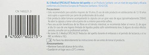 XLS Medical - Cápsulas reductoras del apetito. Tratamiento y prevención del exceso de peso y control general del peso