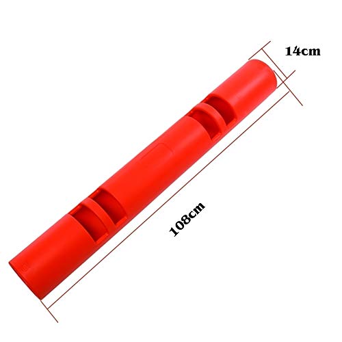 XLTFUC Tubo De Entrenamiento Físico De Goma Roja, Barril De Entrenamiento Funcional, Barril De Pistola De Remo con Soporte De Peso, Tubo De Energía De Entrenamiento Personal, Ejercicio De Gimnasio