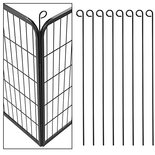 Yaheetech 8 Vallas para Perros 80X80 cm Parque de Cachorros Corral Jaula de Mascota Animales