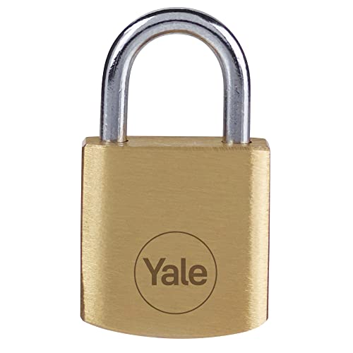 Yale Y110B/20/111/1 Candado De Seguridad de Latón Latonado 20 mm Arco Corto Y110B Blister