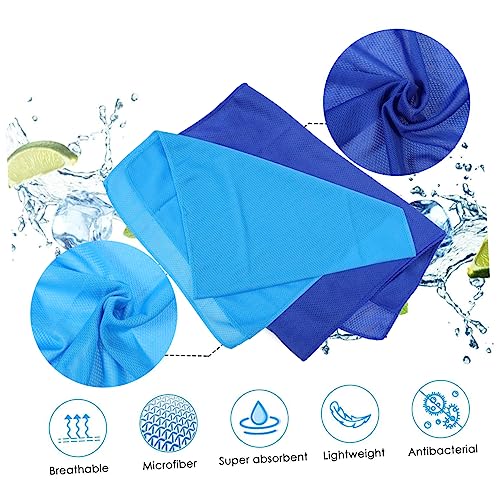 Yardwe 4 Piezas Toalla refrescante de Secado rápido Toallas de Sudor para Hombres Toallas Toalla Deporte Toallas absorbentes de Sudor Toalla Absorbente Toalla Fresca Regalo