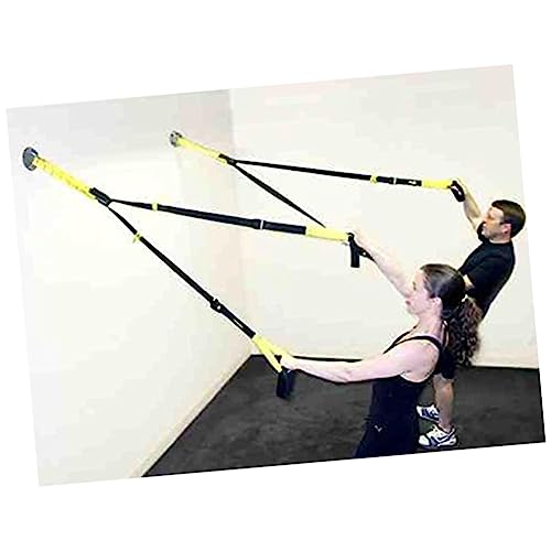 Yardwe Material Gimnasio para casa Entrenamiento en Suspension Battle Rope Entrenamiento de suspensión Techo conectar Anillo de Gimnasia Soporte el Columpio