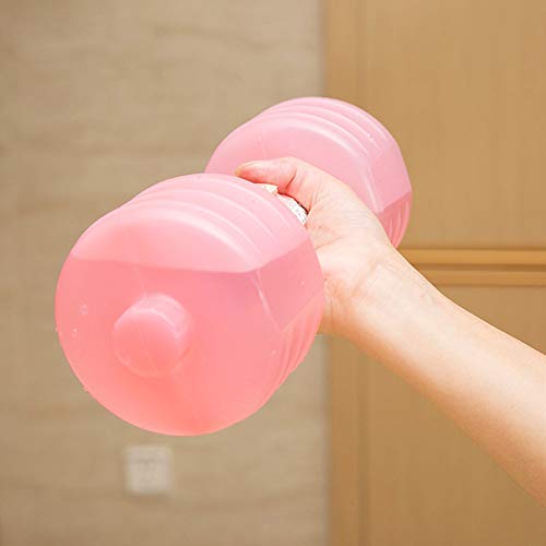 Yeglg Mancuernas rellenas de agua, pesas ajustables rellenables de agua para viajes y mancuernas de agua para hombres y mujeres, juego de pesas para gimnasio en casa (2 piezas)