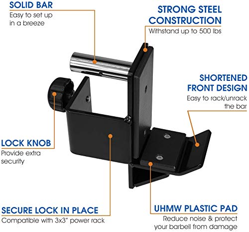 Yes4All QNGK J-Hook, 3x3 J Hooks Power Rack