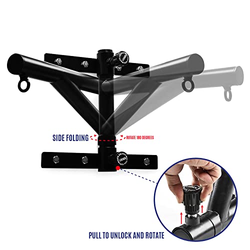 Yes4All Soporte de Pared Ajustable para Saco Pesado con Cadena, Resistente, Soporte para Saco de Boxeo, Muay Thai y Entrenamiento de Artes Marciales Mixtas