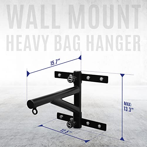 Yes4All Soporte de Pared Ajustable para Saco Pesado con Cadena, Resistente, Soporte para Saco de Boxeo, Muay Thai y Entrenamiento de Artes Marciales Mixtas