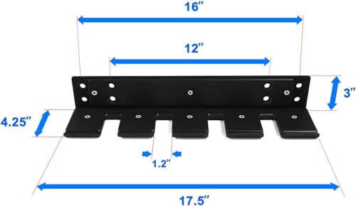 Yes4All Soporte vertical para barras olímpicas de pared para 4 barras, estante de almacenamiento para pesas para gimnasio en casa