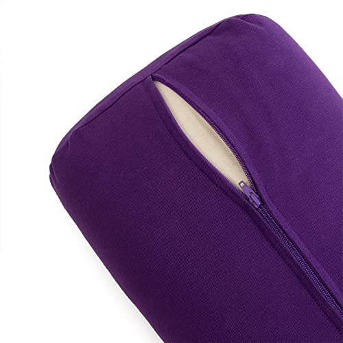 Yoga Studio - Bolsters europeos rectangulares y ligeros, morado