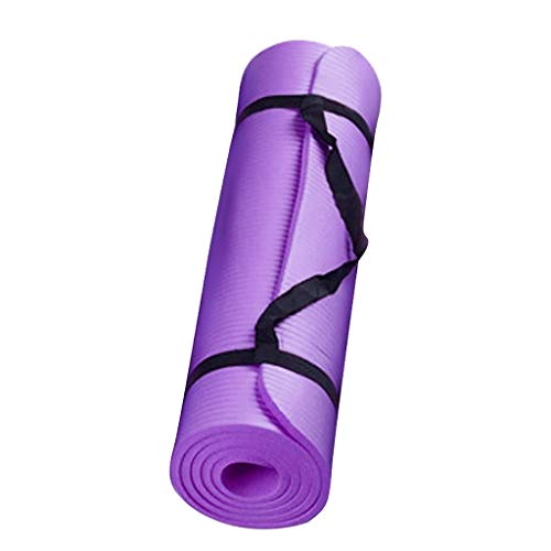 YOGALULU Esterilla Yoga Antideslizante Fitness Esterilla Deporte Gruesa, Profesional Estera de Yoga Grande Pilates Mat Baratas Colchoneta Gimnasia con Material Ecológico TPE con líneas corporales