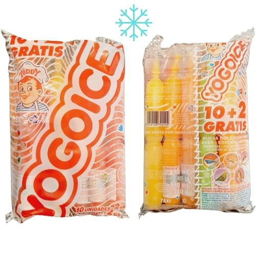 Yogo Ice Golosina Líquida Para Congelar en Casa | Formato Bolsa 10+2 Unidades Gratis