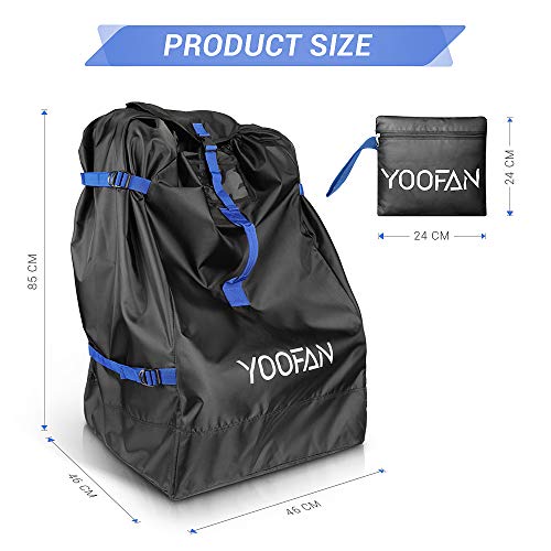 YOOFAN Bolsa Transporte Silla Paseo-Impermeable Bolsa de Transporte Cochecito&2 Correa de Asa Universal Bolsa Transporte Silla para Coche con Ventana de Identificación Silla de Coche/Paseo