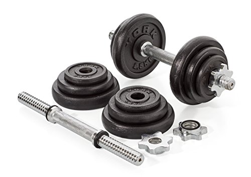 York Fitness - Set de 2 mancuernas 10kg/u