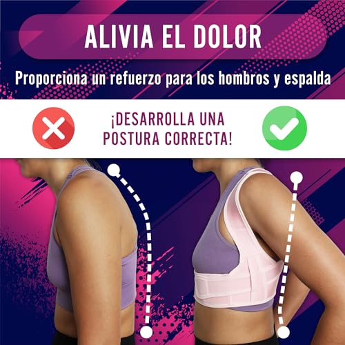 Zamnes Corrector Postura Espalda. Para Mujer y Hombre - Soporte Cervical Cómodo y Ajustable ideal para tu día a día. Corrector Espalda para Corregir tu Postura y Liberarte del Dolor de Espalda