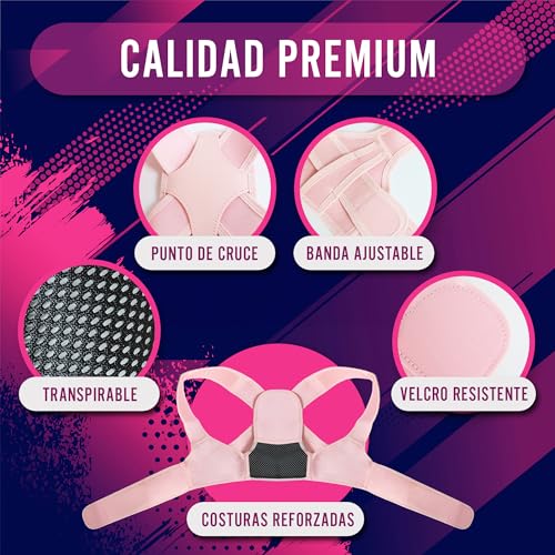 Zamnes Corrector Postura Espalda. Para Mujer y Hombre - Soporte Cervical Cómodo y Ajustable ideal para tu día a día. Corrector Espalda para Corregir tu Postura y Liberarte del Dolor de Espalda