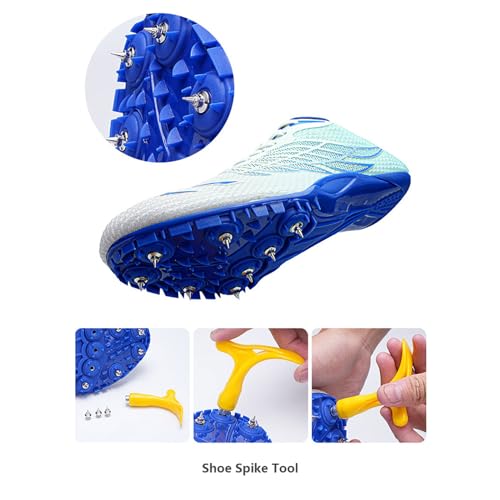 Zapatillas Clavos Atletismo NiñA Zapatillas De Portivas para Pista Y Campo Zapatillas De Correr con Clavos CóModas Resistente Al Desgaste Antideslizantes para Sprint Running