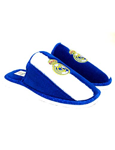 Zapatillas de casa de equipos de fútbol con licencia oficial Real Madrid CF - Color - Azul, Talla - 43