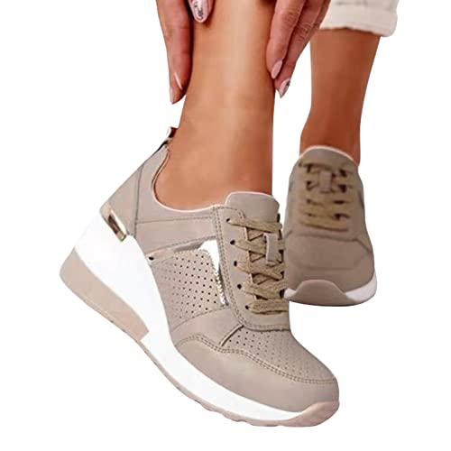 Zapatillas Deportivas Mujer Casuales Deporte Zapatos Deportivos Duraderos De Ligeras Y Transpirable Niñas Caminar Zapatos para Correr con Colchón Respirable Talla Grande para Fitness Gimnasio Running