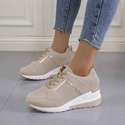 Zapatillas Deportivas Mujer Casuales Deporte Zapatos Deportivos Duraderos De Ligeras Y Transpirable Niñas Caminar Zapatos para Correr con Colchón Respirable Talla Grande para Fitness Gimnasio Running