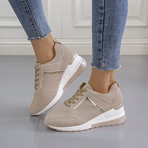 Zapatillas Deportivas Mujer Casuales Deporte Zapatos Deportivos Duraderos De Ligeras Y Transpirable Niñas Caminar Zapatos para Correr con Colchón Respirable Talla Grande para Fitness Gimnasio Running