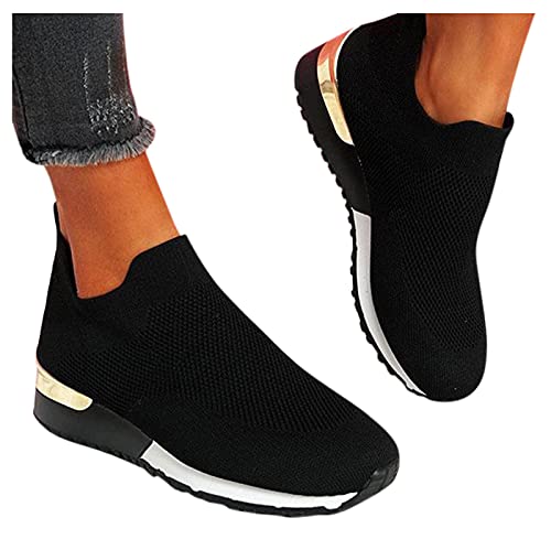 Zapatillas Deportivas Mujer Casuales Deporte Zapatos Deportivos Duraderos De Ligeras Y Transpirable Niñas Caminar Zapatos para Correr con Colchón Respirable Talla Grande para Fitness Gimnasio Running