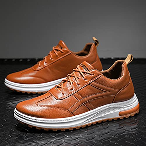 Zapatillas deportivas para hombres, planas, cómodas, informales, para hombre, color caqui, zapatillas deportivas para primavera e invierno, moda de negocios, antideslizantes, para correr, zapatos con