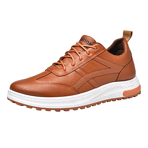 Zapatillas deportivas para hombres, planas, cómodas, informales, para hombre, color caqui, zapatillas deportivas para primavera e invierno, moda de negocios, antideslizantes, para correr, zapatos con