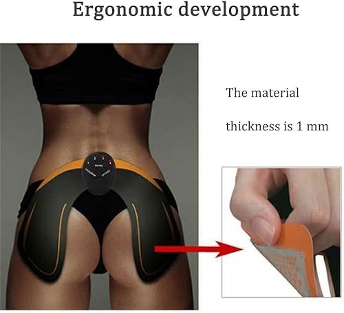 Zebbyee EMS Hips Electroestimulador Muscular, Masajeador de elevación de glúteos EMS, Entrenador de Cadera, Estimulador Muscular Ejercitar Gluteos, EMS Hips Trainer Entrenador