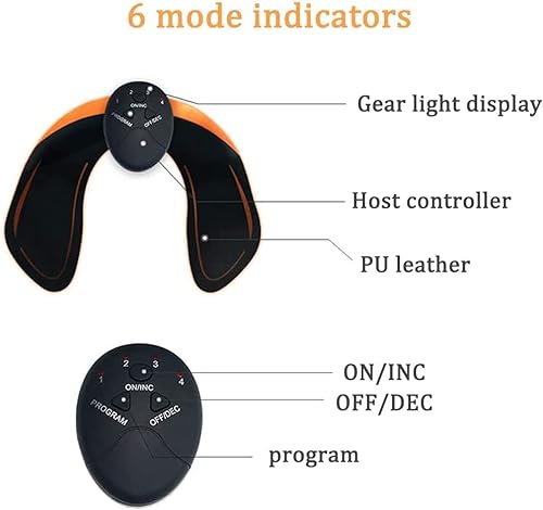 Zebbyee EMS Hips Electroestimulador Muscular, Masajeador de elevación de glúteos EMS, Entrenador de Cadera, Estimulador Muscular Ejercitar Gluteos, EMS Hips Trainer Entrenador