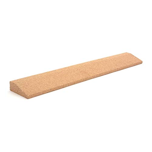 ZenYogaWedge - Cuña de Corcho para Yoga – ladrillo de Bloque único 100% Natural para Principiantes y Profesionales, Clases de Yoga Lyengar para el hogar, Ejercicio, Fitness