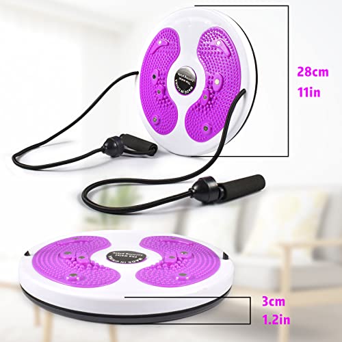 ZeYou Tablero de Disco de Cintura Torcida,Equipo de Fitness para Cintura y Caderas,Ejercicio Aeróbico Adelgazamiento Fitness,Tabla de Equilibrio Giratoria con Cuerda Equipo de Fitness para el Hogar