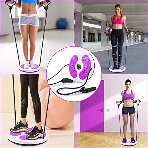 ZeYou Tablero de Disco de Cintura Torcida,Equipo de Fitness para Cintura y Caderas,Ejercicio Aeróbico Adelgazamiento Fitness,Tabla de Equilibrio Giratoria con Cuerda Equipo de Fitness para el Hogar