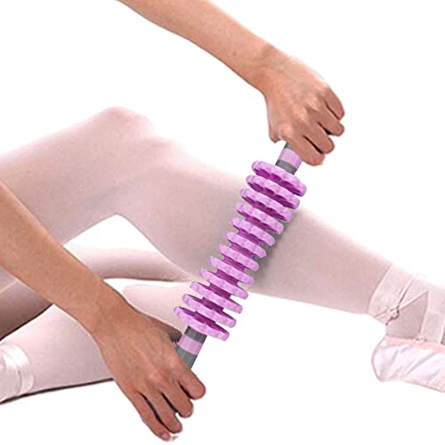 Zhihui Rodillo de masaje muscular de fascia, rodillo de masaje para moldear el cuerpo, 12 rollos de rodillo de masaje ajustable para aliviar el dolor muscular de la celulitis.