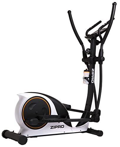 ZIPRO Bicicleta elíptica para Casa Hulk RS, Entrenador eliptico, LCD Pantalla, sensores de Pulso, Ajuste de Resistencia, 150kg